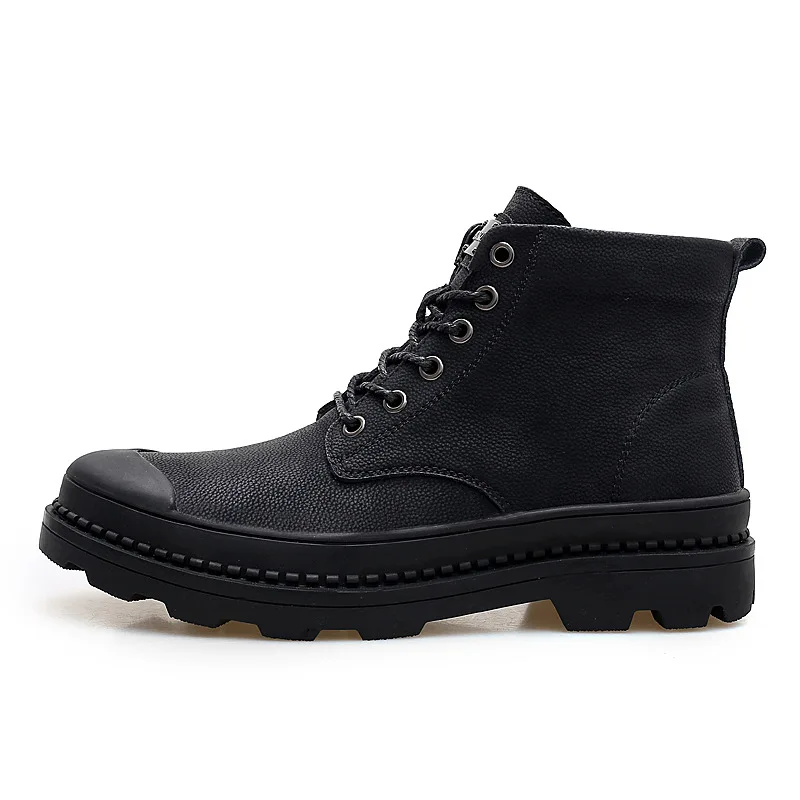 

2019 Men's Shoe Head Layer Cowhide Spring and Autumn New Workwear Shorts Outdoor Mens Leather Martins boots Yasilaiya