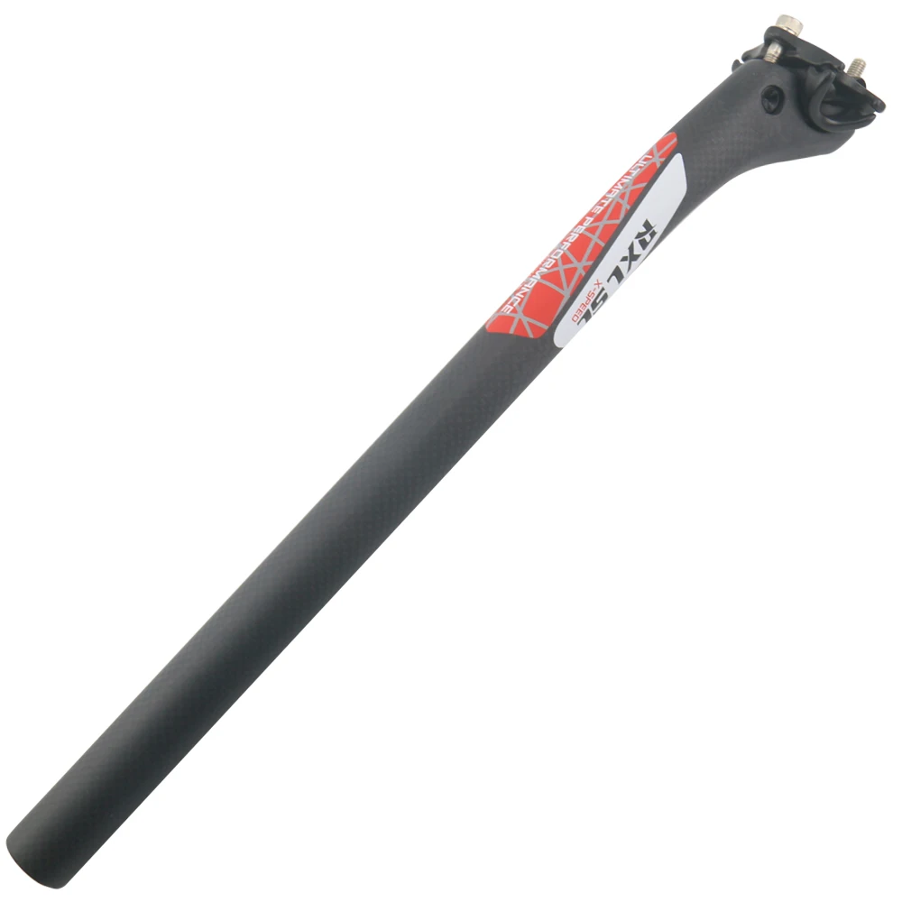 RXL SL Bicycle Seat Post 27.230.831.6mm Carbon Seatpost Mtb Bike Offset 25mm 3K Matte RedGrey Seatposts carbon  (2)