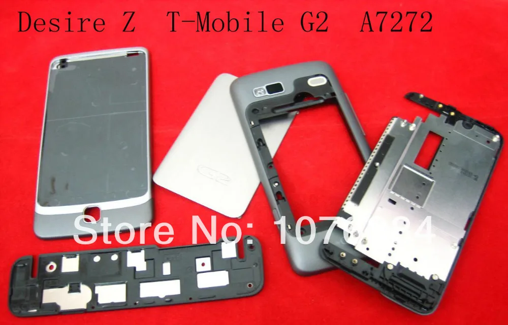 (DHL EMS Free)100% Top Quality Guarantee for HTC Desire Z T-Mobile G2 A7272 Battery Back Cover Housing Door (50PCS) | Мобильные