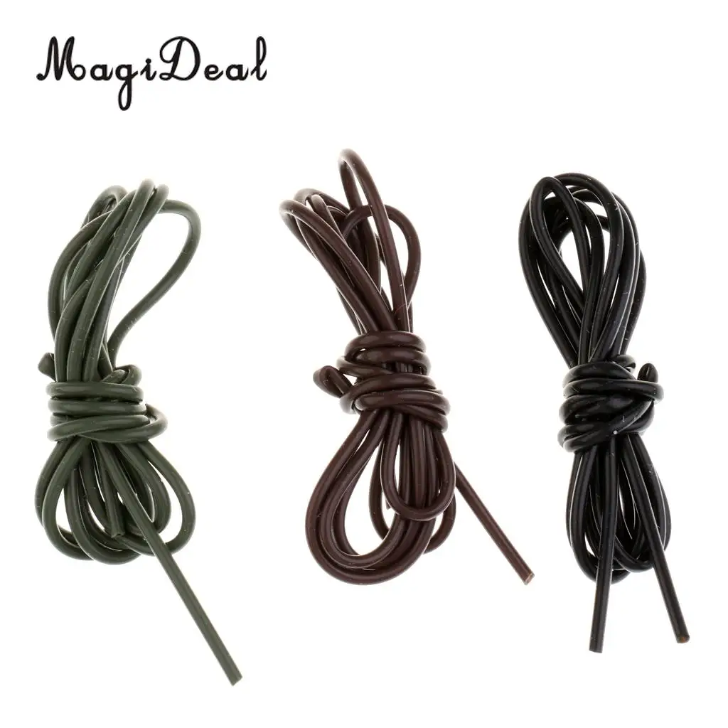 MagiDeal 3Pcs Professional Silicone Rig Tubing 1.0mm Inner Diameter for outdoor  Carp Fishing Hair Rigs Tube Including 3 Colors
