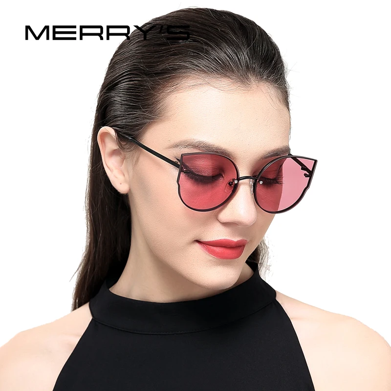 Женские солнцезащитные очки кошачий глаз MERRYS классические брендовые