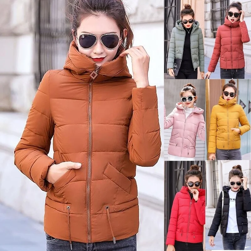 Женская парка ZOGAA с хлопковой подкладкой капюшоном теплая 2019|Парки| |
