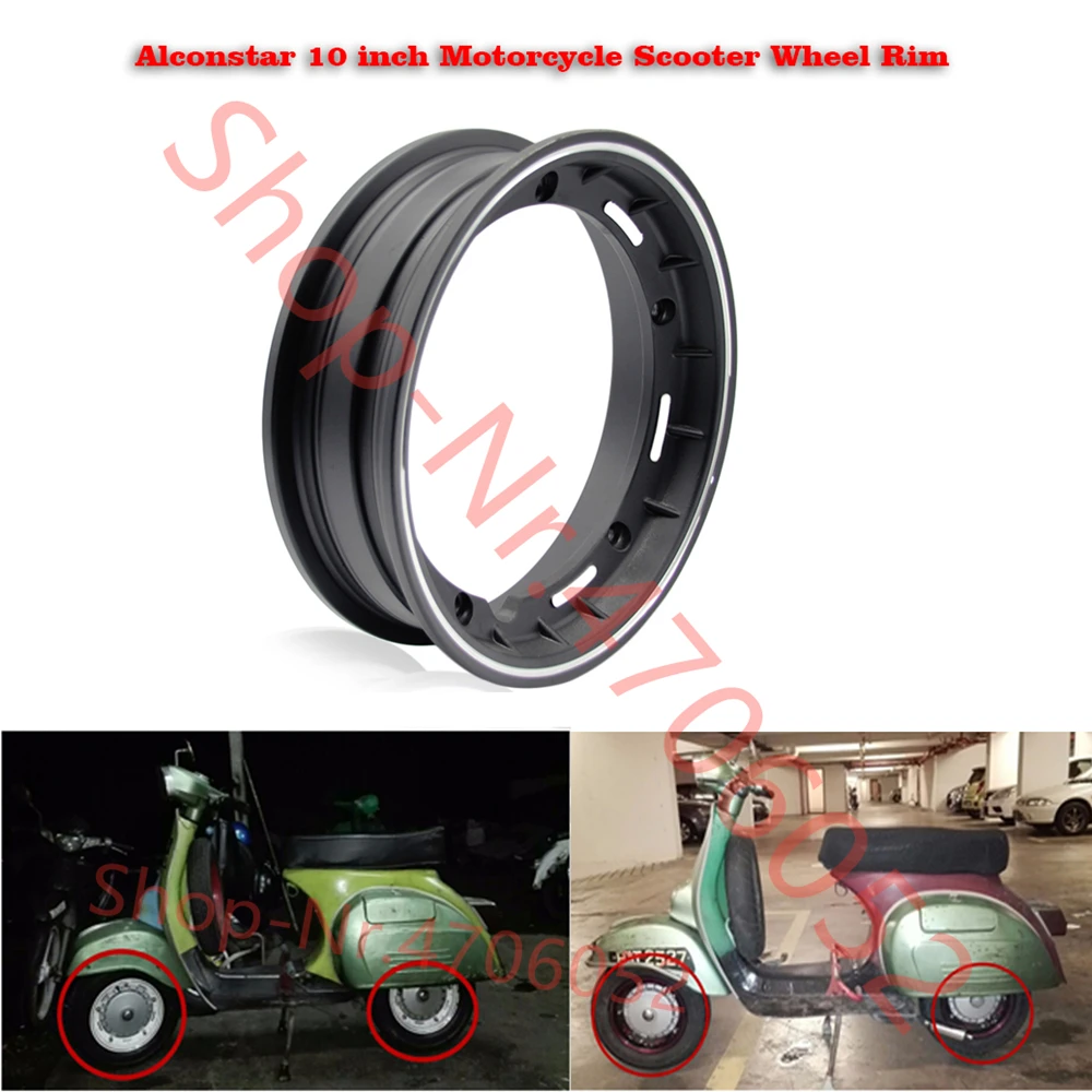 

10 inch Motorcycle Scooter Wheel Rim for for Piaggio Vespa PX LML T5 PX125 150 200 T5 ET3 with Nut ,Oring,Valve Stem