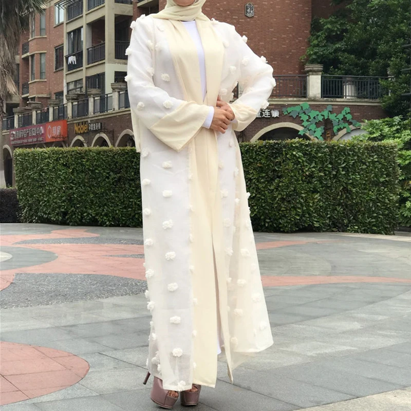 Кафтан Абая Турция ислам кружево цветочные кимоно кардиган мусульманский хиджаб платье халат кафтан одежда из Дубая для женщин турецкий ic