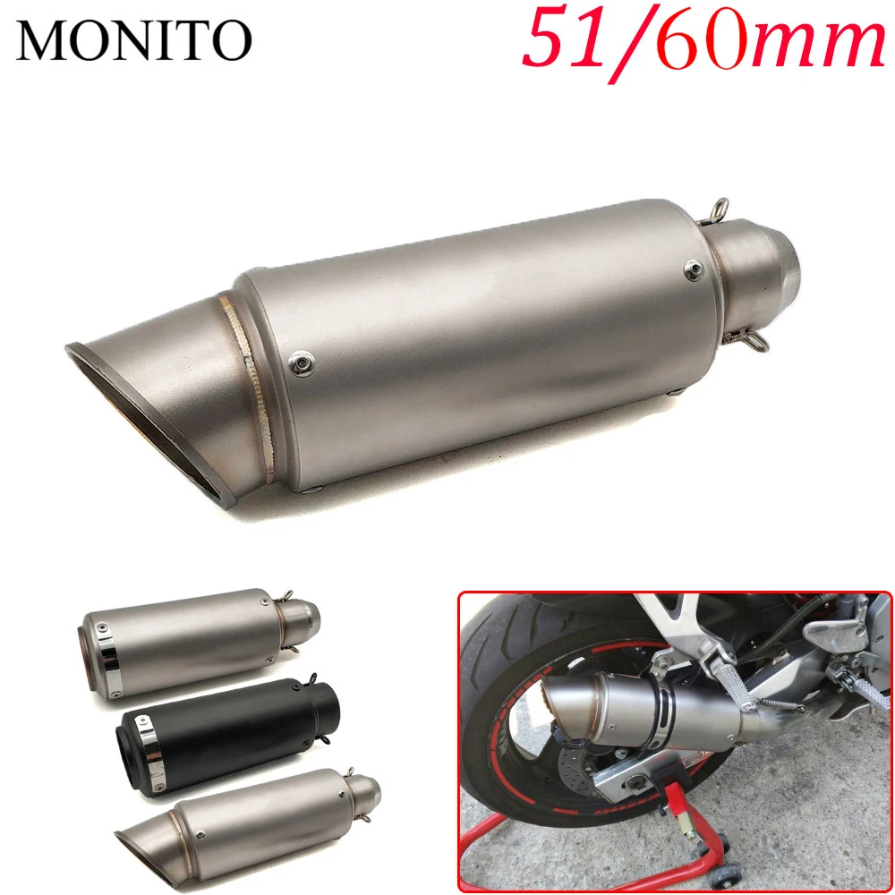 

Motorcycle exhaust Pipe SC GP Racing Moto escape Exhaust Muffler For KAWASAKI W800 Cafe ZRX1100 ZRX1100 ZX1100 ZX7R ZX9 er6n