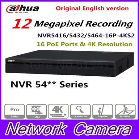 DaHua Surveillance font b Video b font Recorder 16 32 64CH 1 5U 4K Network font