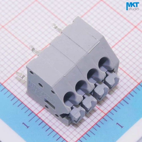 100 шт. 4 P a-тип 3,50 мм Шаг пружинный зажим PCB Безвинтовой клеммный блок