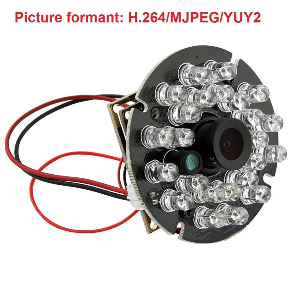 

720P HD OV9712 CMOS H.264 day& night vision IR infrared usb camera module with MIC Microphone