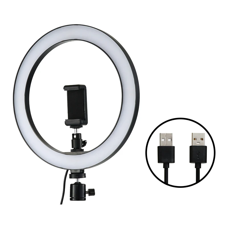 LED Ring Light Selfie 12W 5500K Photo Studio Photography Lights Photo Fill Ring Lamp with Tripod for iphone Yutube Video Makeup