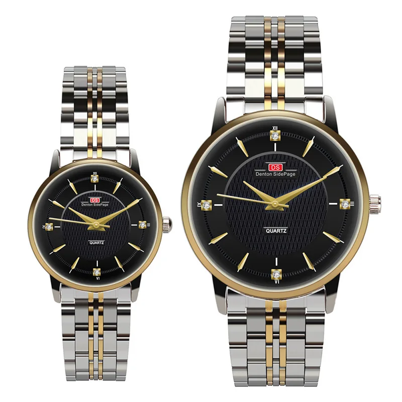 

Gold Sliver Men Watch Automatic Sports Watches Woman Casual Clock Alloy Waterproof Business Automatic Couple Wristwatch Relogio
