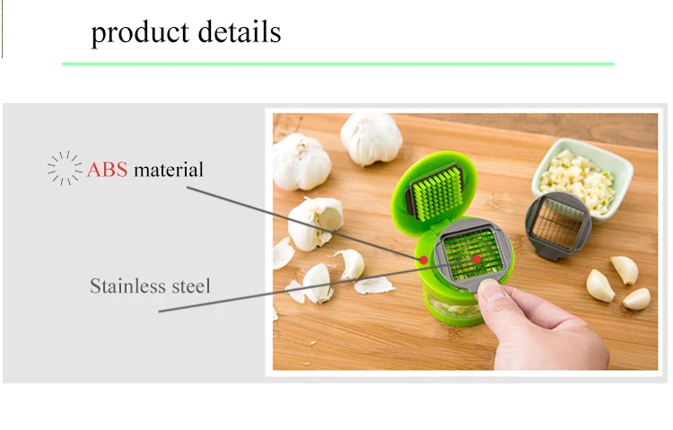 ABS нержавеющая сталь мини Чеснок Пресс измельчитель портативный Чеснок дробилка терка для овощей Кухонные аксессуары