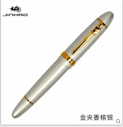 Jinhao 159 классический толстый корпус 1,0 мм изгиб перо каллиграфии ручка высокого качества металлическая авторучка Роскошные чернила подарок ручки для письма - Цвет: B