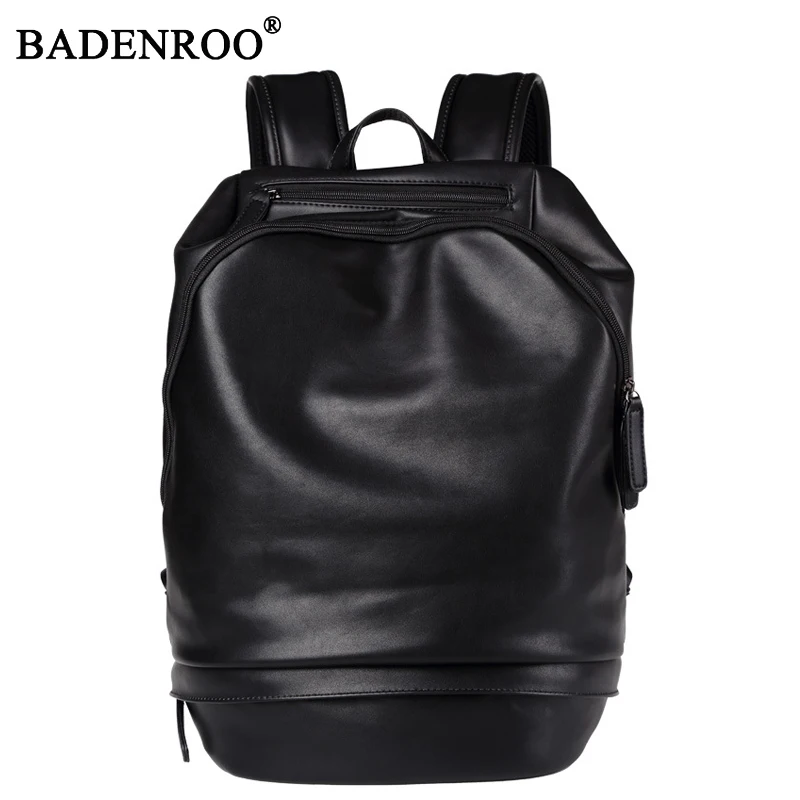 

Fashion Preppy Style PU Leather School Backpack Unisex Large Capacity Bag For College Simple Design Men Casual Laptop Daypacks