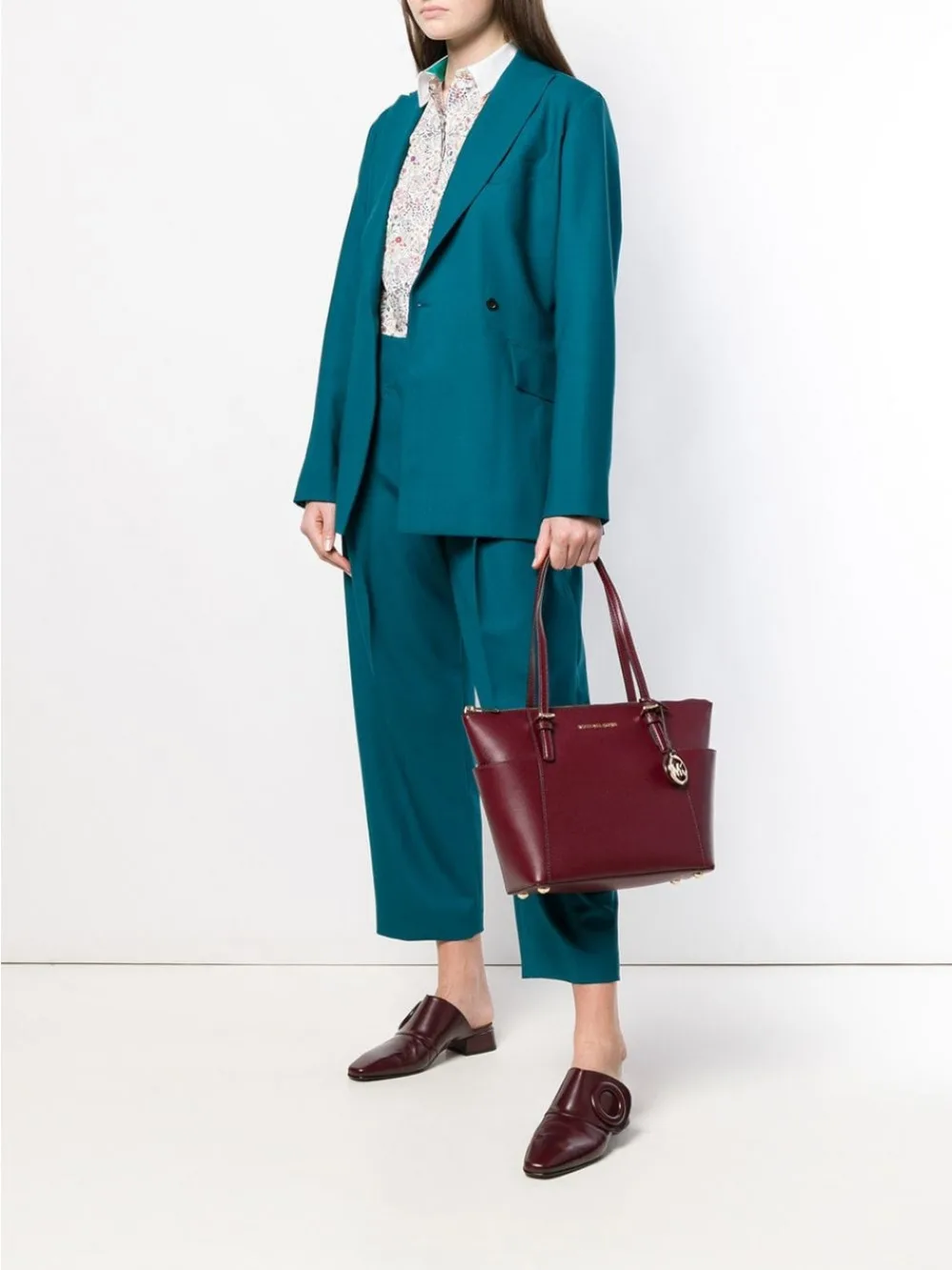 Michael Kors Jet Set Besar Crossgrain 