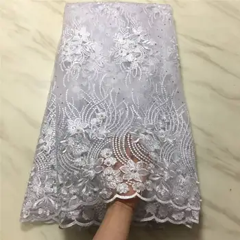 

African Lace Fabric With Stones 2019 New Design African cord Lace Fabric High Quality French Lace Fabric For Sewing Material