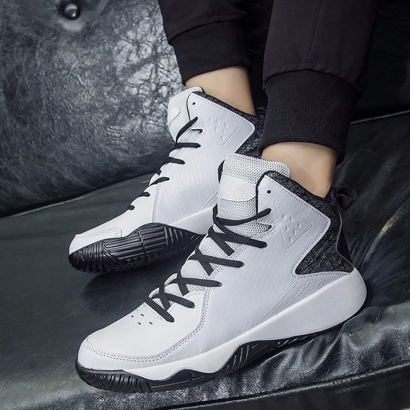 High Top Mens Shoes Casual Lace Up Breathable Trainers Spring Autumn Sport Black White Red Basket Shoes Outdoor Size 39-44 YD43 (2)