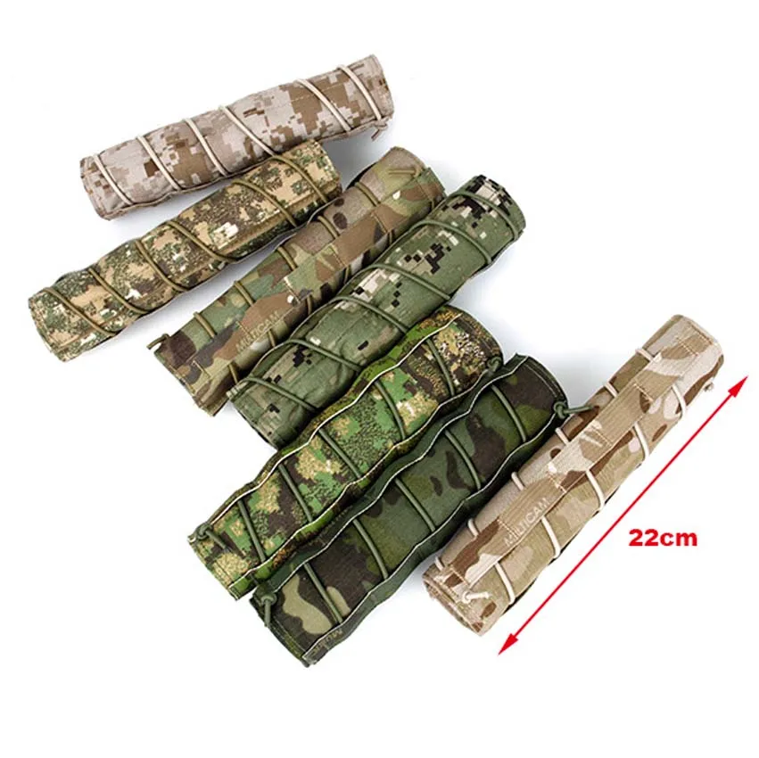Тактический Камуфляж 22 см страйкбол Suppressor Cover Quick Release подлинный Crye Multicam Tropic/Woodland