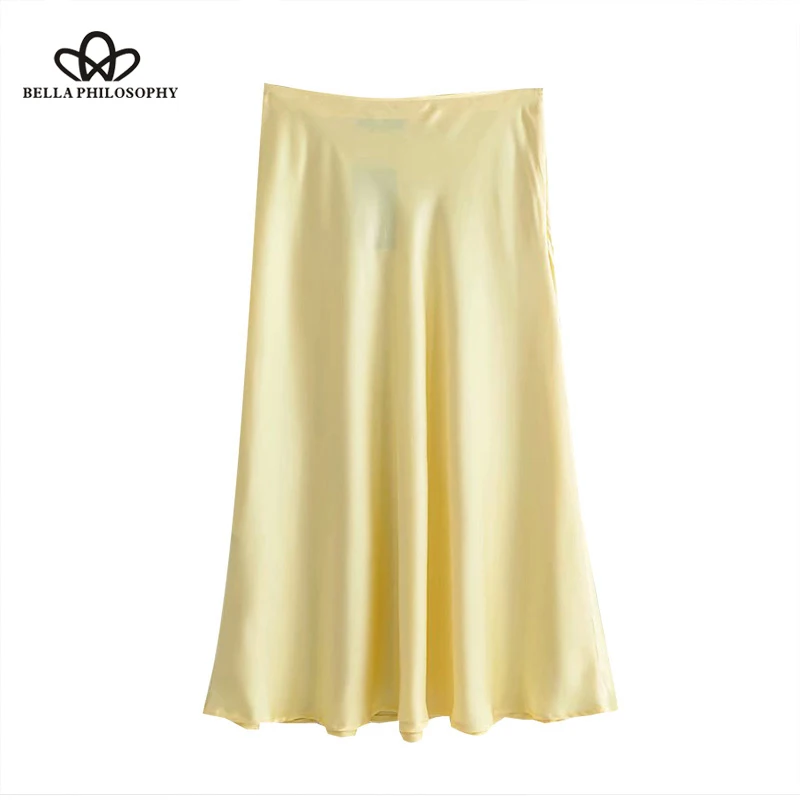Solid Pleated Midi Skirt Women 2019 Fashion Side Zipper Streetwear Chic Ladies Skirts Casual Faldas Mujer Wonde Store