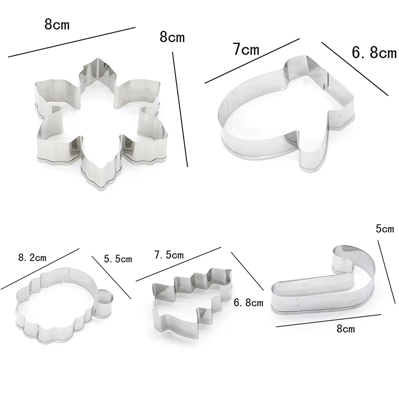 14 шт. нержавеющая сталь Рождество формочки для печенья конфеты печенье Форма пособия по кулинарии инструменты Рождество Тема Металл