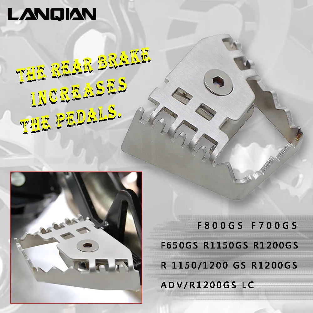 

Rear Foot Brake Lever Peg Pad Extension Enlarge Extender For BMW F800GS F700GS F650GS R1150GS R1200GS R 1150/1200 GS Adventure