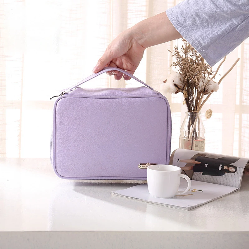 New Women Large Capacity Makeup Bag girl Cosmetic Case High Quality Leather Female Make Up Box Luxury Fashion Travel Wash Bags New Women Large Capacity Makeup Bag girl Cosmetic Case High Quality Leather Female Make Up Box Luxury Fashion Travel Wash Bags
