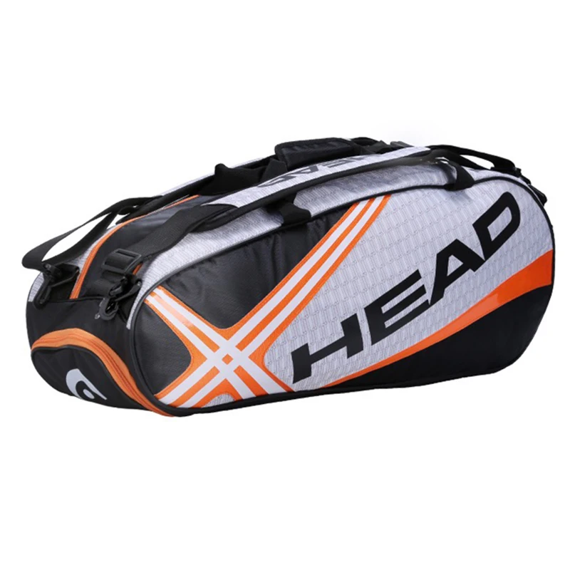 Профессиональный головной Теннисный мешок большой емкости макс для 6 теннисных ракеток мужской спортивный рюкзак или одно плечо Djokovic того же типа