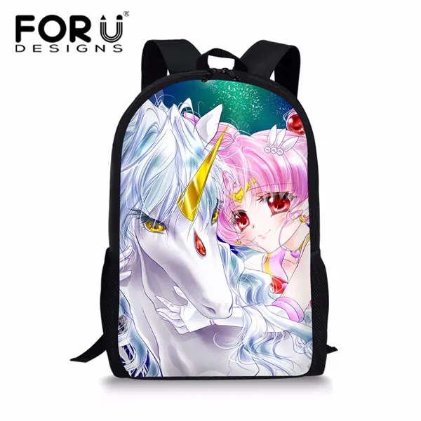 FORUDESIGNS/Школьный рюкзак с 3d принтом единорога, школьный рюкзак для студентов, стильные детские Мультяшные школьные сумки для книг - Цвет: XM1336C