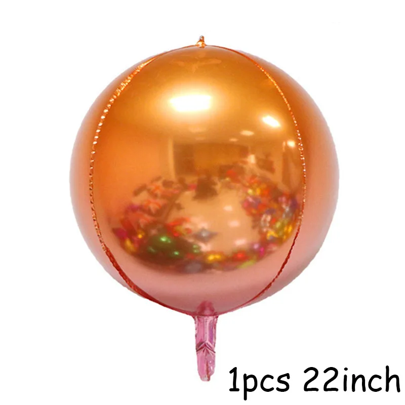 7 шт. 40 дюймов Количество воздушных шаров реактивный воздушный шар счастливый космического пространства тематическая вечеринка на день рождения украшения детские игрушки для детей домашний декор - Цвет: 1pc 22inch orange