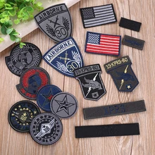 PGY, parches bordados con números de estrellas de cuero negro para planchar en la ropa, chaqueta, zapatos, apliques, insignias, pegatinas de rayas