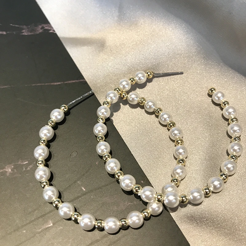 Лимонный ценный Bijoux Дамская мода искусственный жемчуг серьги-гвоздики серьги