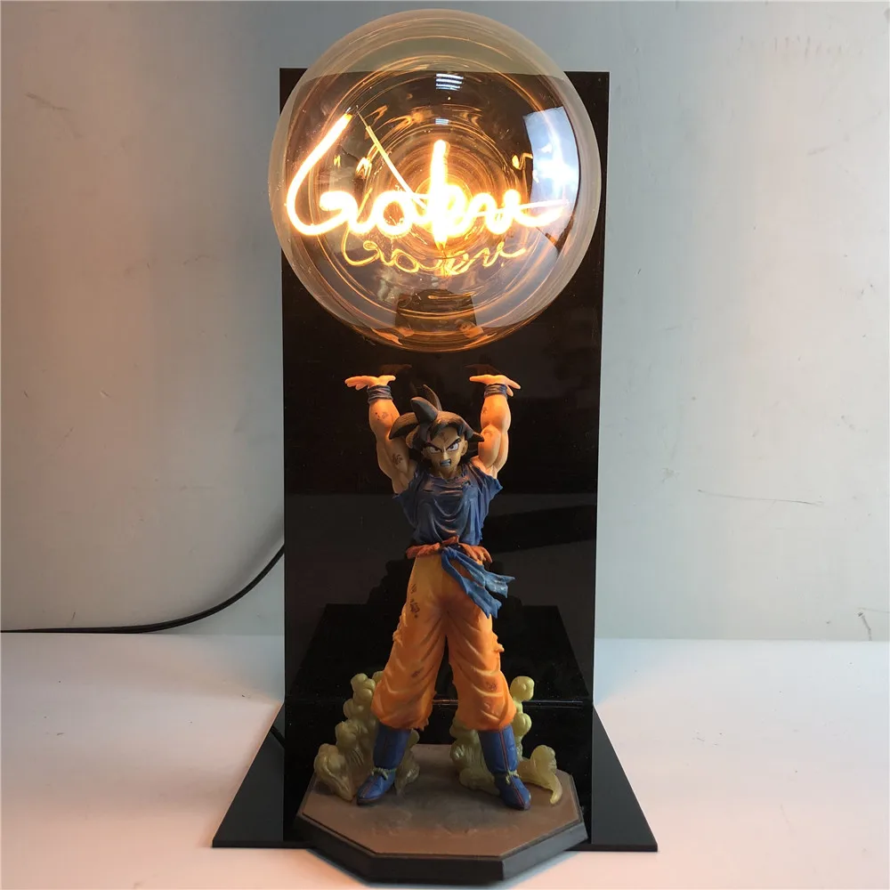 Фигурки Son Goku светодиодный ночсветильник лампа Super Genki DmaSpirit Bomb настольная DBZ