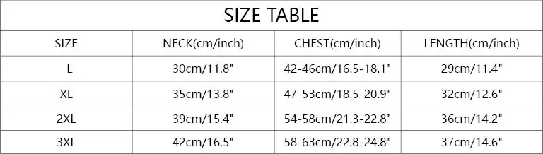 French Bulldog Size Chart