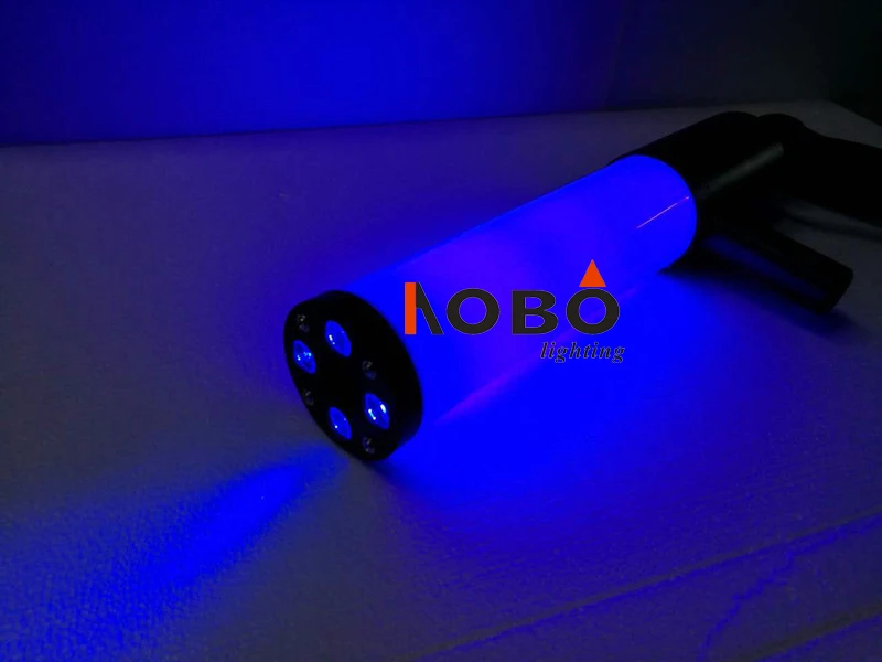 Handheld Led co2 gun cryo LED CO2 Jet machine Pistol Special Effects co2 Cannon guns free co2 gas hose (9)