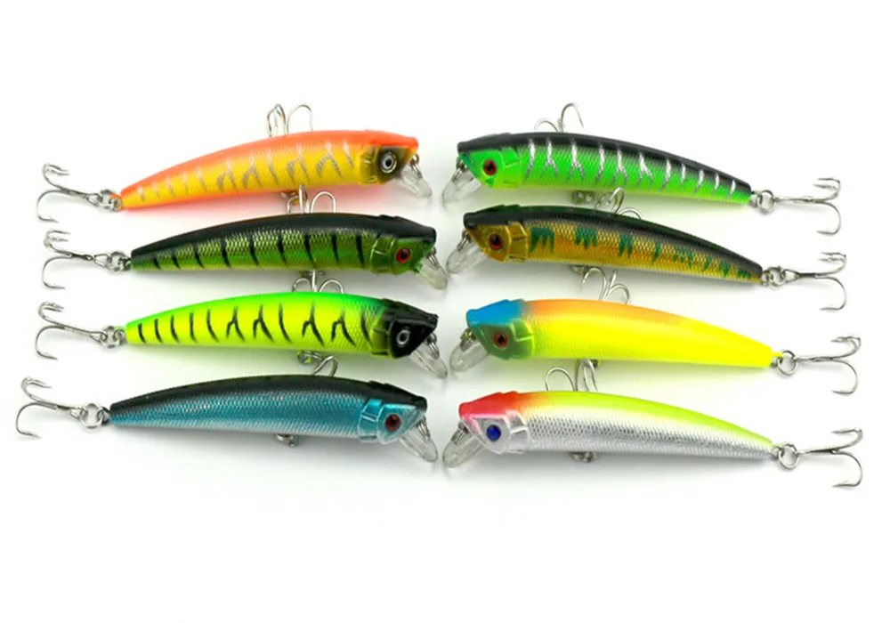 Pack De 9 Señuelos Minnow Swimbait De 6,8 Cm - Perfectos Para Pesca En Agua Dulce Y Salada