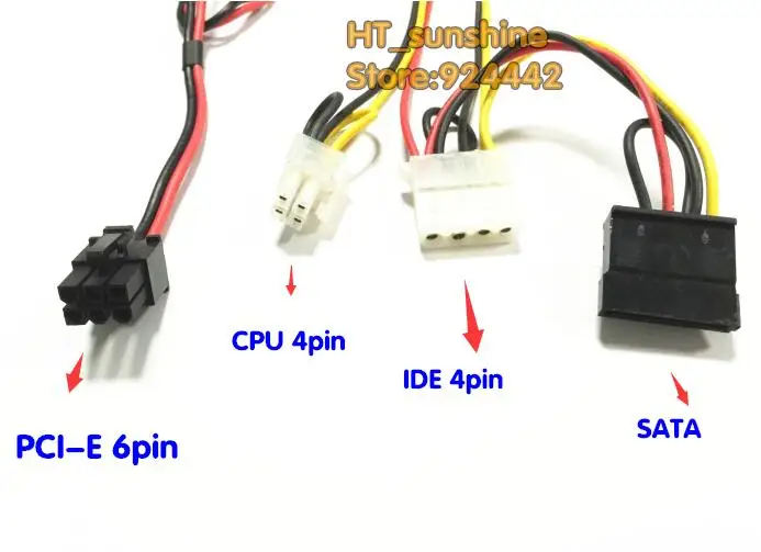 DC 12V 250W Pico ATX Switch PSU Car Auto Mini ITX High Power Supply Module 250W 24Pin 4P CPU 4P IDE molex SATA PCI-E 6pin input