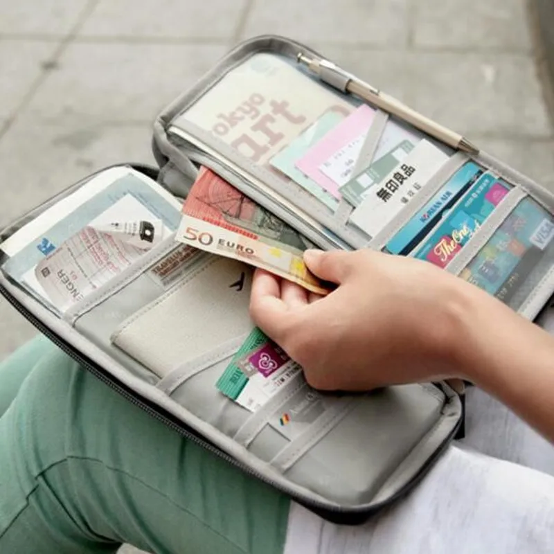 Креативные многофункциональные дорожные сумки, вместительная удобная сумка для документов, паспорта, банковских карт, Органайзер