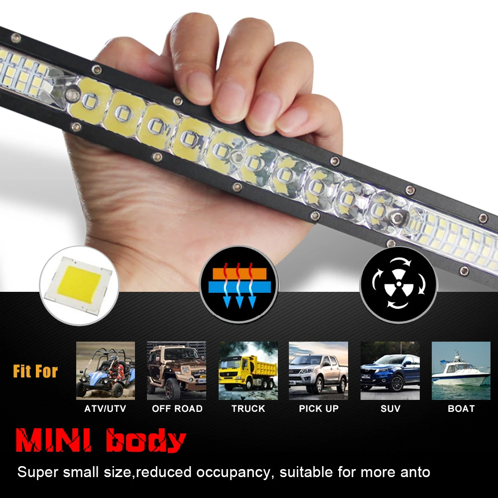 CO LIGHT 52W 104W 156W Led Light Bar 10 20 30 inch Combo Beam 10D Led Bar Offroad for Car Truck 4x4 SUV ATV 12V 24V Driving Lamp CO LIGHT 52W 104W 156W Led Light Bar 10 20 30 inch Combo Beam 10D Led Bar Offroad for Car Truck 4x4 SUV ATV 12V 24V Driving Lamp