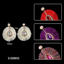 New Fashion Tassel Drop Shape Shining Alloy Earrings Bohemia Folk-Custom Exaggeration Atmosphere Earrings Accessories Wholesale New Fashion Tassel Drop Shape Shining Alloy Earrings Bohemia Folk-Custom Exaggeration Atmosphere Earrings Accessories Wholesale