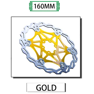 VXM велосипедный тормоз 160 мм/180 мм/203 мм Дисковый Тормоз MTB DH дисковые роторы гидрические тормозные колодки поплавок многоцветный ТОРМОЗНЫЕ КОЛОДКИ ЗАПЧАСТИ для велосипеда - Цвет: 160MM Gold