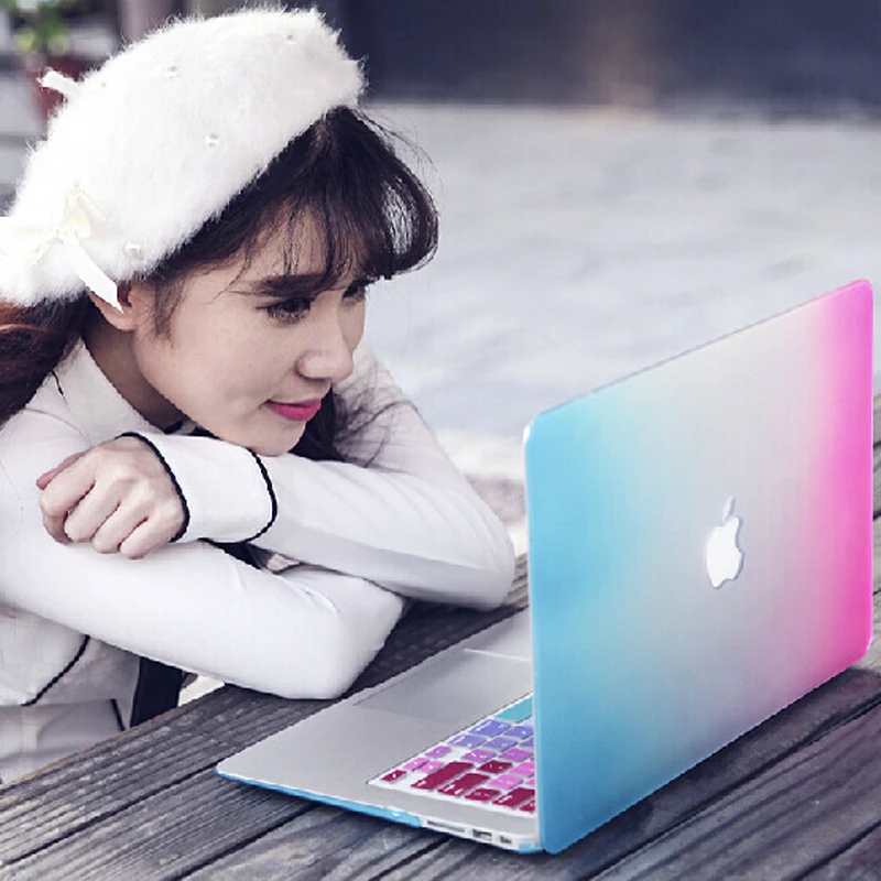 Модный Радужный жесткий защитный чехол для MacBook Air 11/13 дюймов Pro 13/15 Retina +