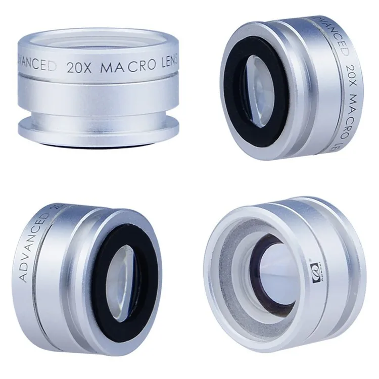 Универсальная линза 20X зум макро объектив сотового телефона объектив камеры для iPhone 5 5S 6 для samsung Galaxy S сотовый телефон микроскоп объектив