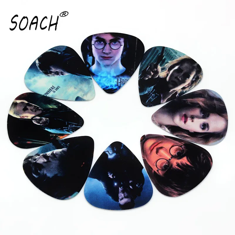 SOACH 10pcs 0.71mm guitarra pick high quality two side earrings pick DIY design guitar accessries pick guitar picks