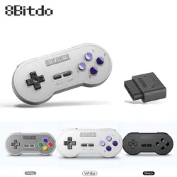 8 Bitdo SN30 Ретро Беспроводной игры геймпад джойстик с приемником Bluetooth для коммутатора Windows Android macOS SN версия