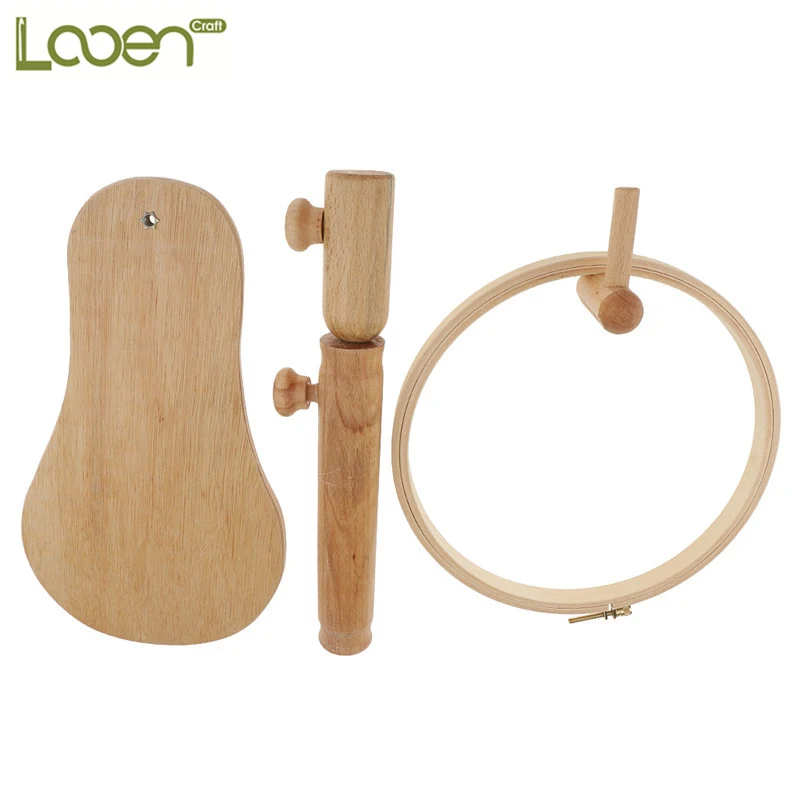Goede Looen 1 Pcs Borduurwerk Stand Hoepel Hout Borduren En Kruissteek Hoepel Set Embroidery Hoop Ring Frame Verstelbare Naaien Gereedschap