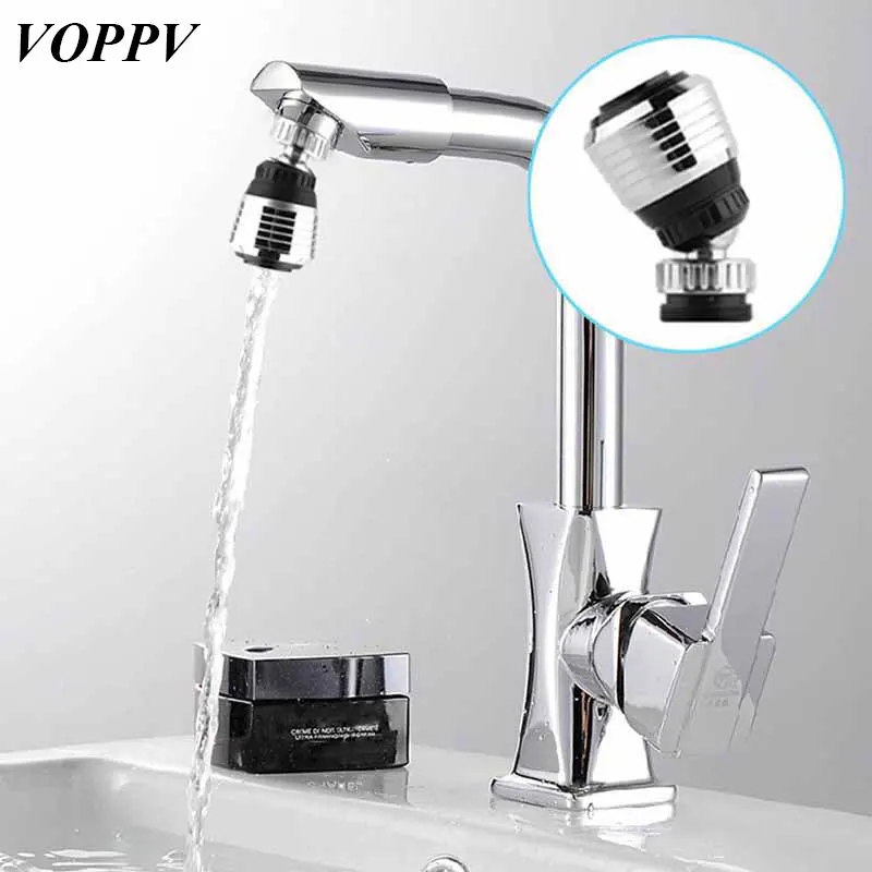 

VOPPV Kitchen Faucet Head Accessories 360 Degree Water Saving Faucet Nozzle Rotatable Bubbler Water Saving Shower Spray