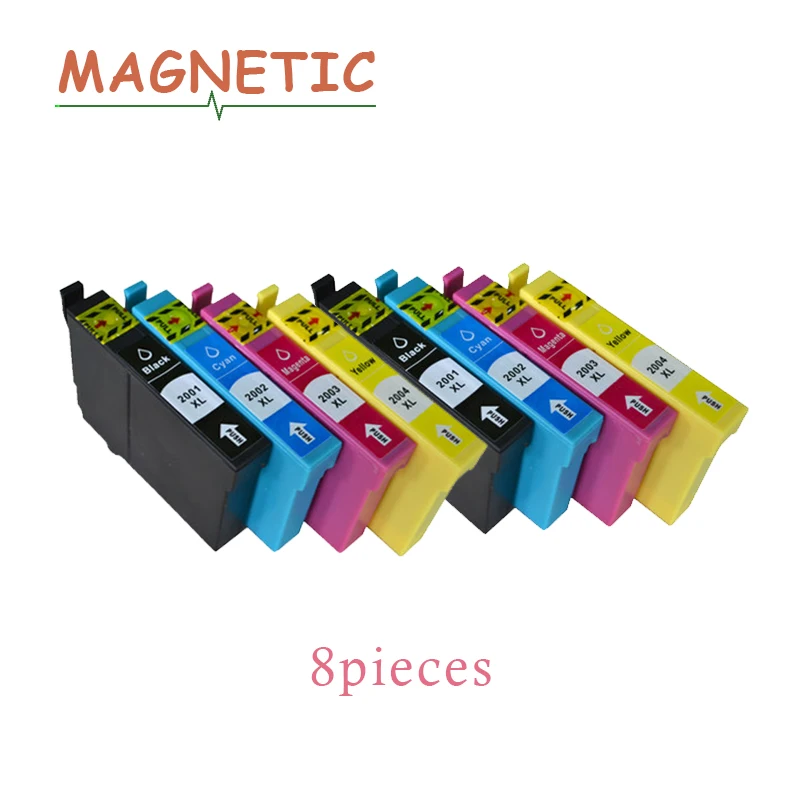 8 шт. картриджи для принтера Epson XP100 XP400 XP200 XP300 WF|ink cartridge|compatible ink cartridgeink cartridge for epson |