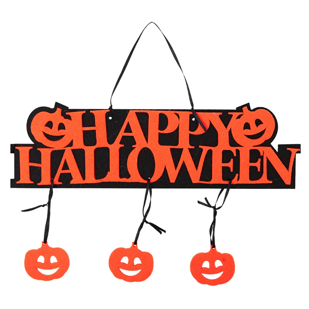 Тыква Happy Halloween висит дверная табличка тег витрина бар торговый центр Декор|Знаки