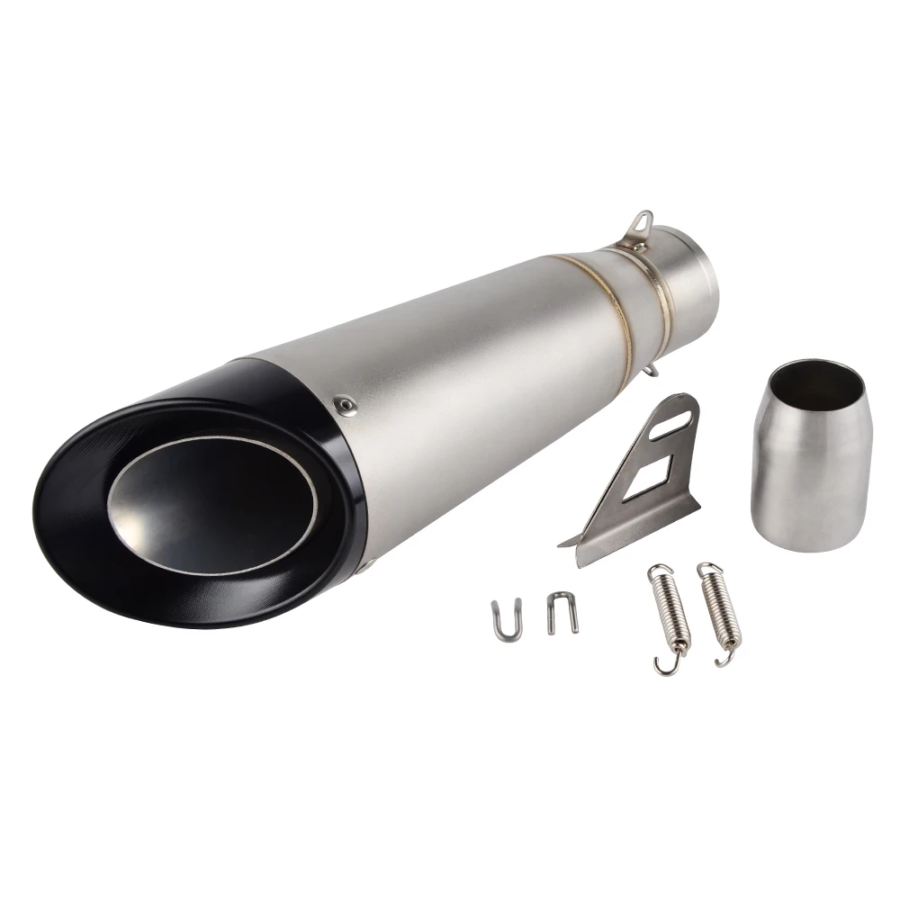 51MM Exhaust Pipe Muffler Carbon Fiber Set Slip On Exhaust Universal