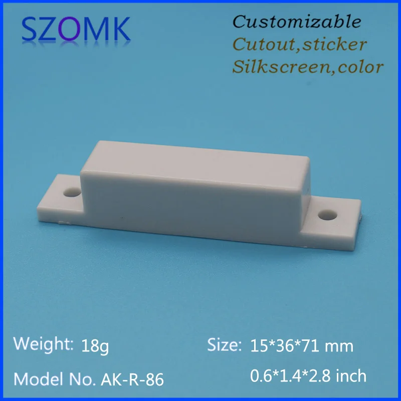 szomk IC card reader plastic enclosure for electronics project plastic sensor junction box distribution box instrument case plastic housing for pcb (8)