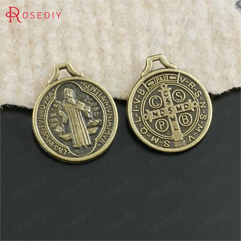 

(29938)50PCS 21x18MM Antique Bronze Zinc Alloy Cross Charms Pendants Diy Jewelry Findings Accessories Wholesale